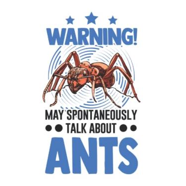 Imagem de Ameisen Notizbuch: May spontaneously talk about Ants Ameisen / 6x9 Zoll / 120 karierte Seiten