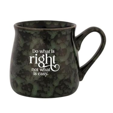 Imagem de Dexsa Caneca de designer Do What Is Right - Reactive Glazed | Comporta 473 ml | Citação inspiradora | Seguro para lava-louças e micro-ondas | Café, chá, sopas, chocolate quente