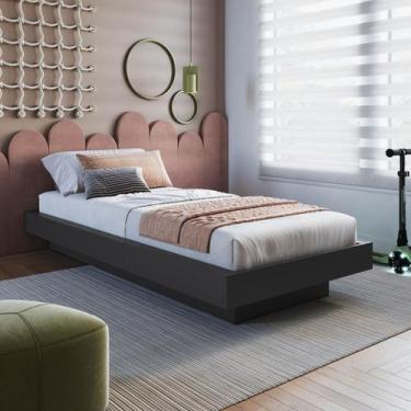 Imagem de Cama Solteiro Suspensa Zurique CZ1090 Art in Móveis, Grafite
