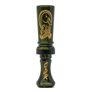Imagem de Elite Duck Calls Cache de acrílico CDR Double Reed Duck Call - Ótimo para caça de pato, patos de madeira, rabos, azul-petróleo e gadwall (veneno (pérola dourada preta))