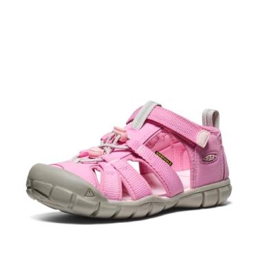 Imagem de KEEN Sandália infantil unissex Seacamp 2 CNX fechada, Moonlite malva/rosa giggle, 16