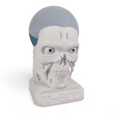 Imagem de Suporte Base Alexa Echo 4 E 5 Exterminador Do Futuro T800 Presentes 3d (Branco)