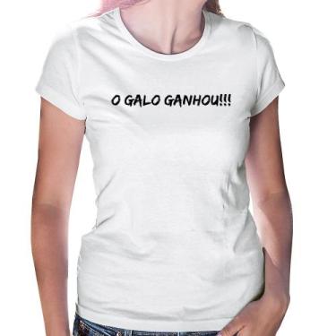 Imagem de Baby Look O GALO GANHOU!!! - Foca na Moda, Branco, P