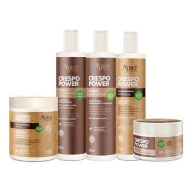 Imagem de Kit Apse Co Wash, Condic, Gelatina, Máscara e Creme Crespo - Apse Cosm