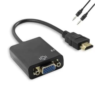 Imagem de Adaptador Conversor Hdmi-Macho X Vga-Femea Conversion Cable
