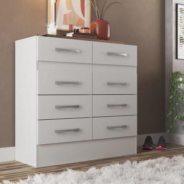 Imagem de Cômoda Roupeiro 8 Gavetas Imperatriz