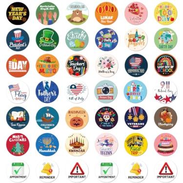 Imagem de Wxiben Ímãs de Natal para calendário magnético - 42 peças Páscoa Dia da Terra Trabalho Memorial da Mãe Bandeira Dia Geladeira Ímãs Calendário Magnético sazonal para sala de aula, casa, festival