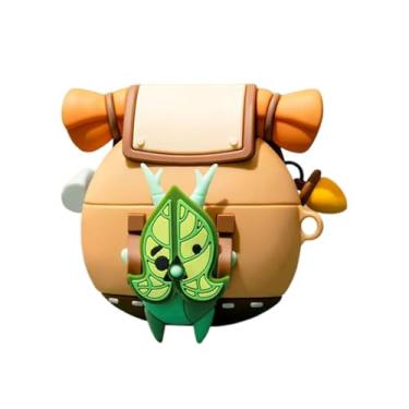 Imagem de JLSDBMZ Capa fofa para Huawei Freeclip, design engraçado de desenho animado 3D, capa protetora de silicone macio para fone de ouvido suporta carregamento sem fio (Cloro)