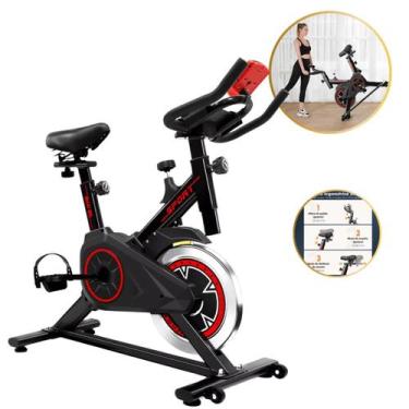 Imagem de Bicicleta Spinning Ergométrica C/ Display Semi Profissional Sport Pret
