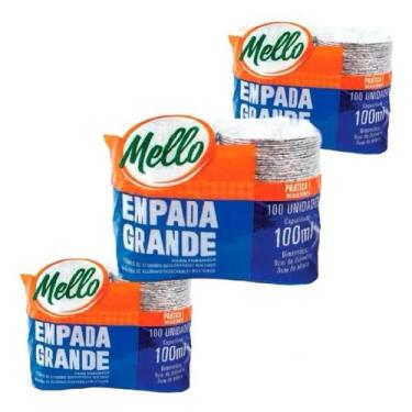 Imagem de Leve 300un Formas Empada Grande 100ml Empadinha Mello 100ml - Mello De