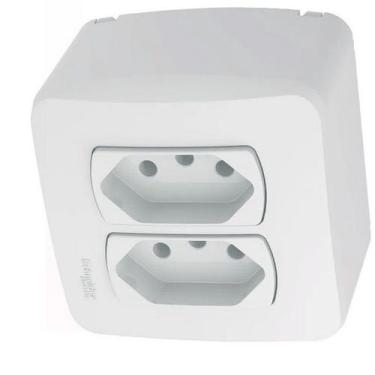 Imagem de Tomada Sobrepor 2 Módulo 2P+T Branco S3B66440 Schneider