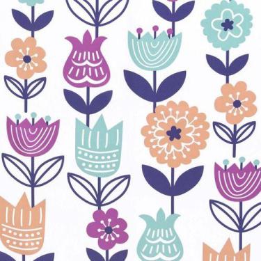 Imagem de Cortina De Banho Floral 180x180 Cm - Just Home Collection