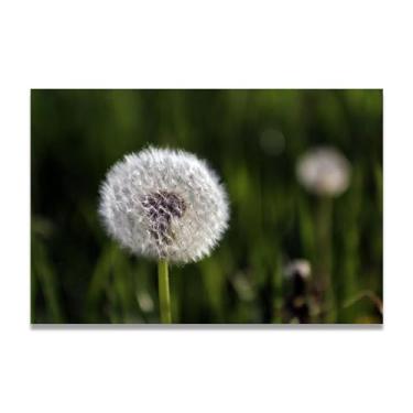 Imagem de Arte de parede, pintura em tela, dente-de-leão, imagem vertical, pôster impresso, para sala de estar, quarto, cozinha, escritório, 120 x 80 cm