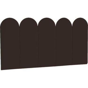 Imagem de Cabeceira Cama Estofada Nuvem Kit 5 peças 60x20 - inove papéis de pare