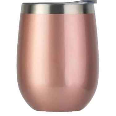 Imagem de Copo Térmico Inox Rose 355ml Para Cerveja Café Chá Bebidas - Nauparts