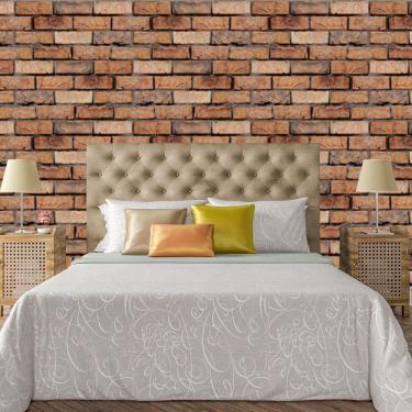 Imagem de Papel De Parede Adesivo Tijolo Lavável Sala Quarto Cozinha