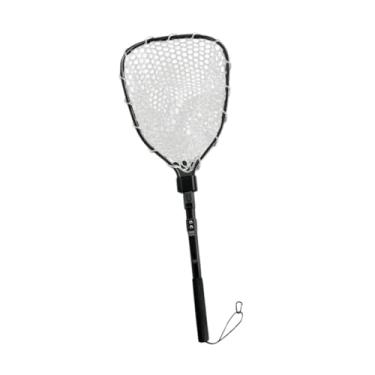 Imagem de oshhni Rede de pesca Catching Mesh Gear Day do dia do pai conveniente de silicone da rede de pouso conveniente para barco esportivo ao ar livre, Rede Branca