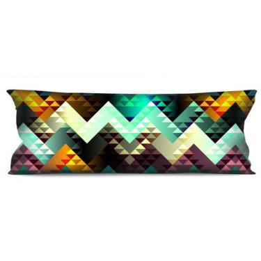 Imagem de Almofadão de dormir Geometrico Chevron Colorido   35x95 Atelier Valver