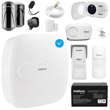 Imagem de Kit alarme AMT 1016 NET Intelbras Segurança para sua casa