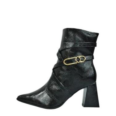 Imagem de Bota Feminina Bebecê Cano Baixo REF: T4338-297 VERNIZ SMASH - BEBECE, 