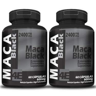 Imagem de 2x Maca Negra, Suplemento Natural, 120 Cápsulas de 600mg, 2400mg por Dia, Black Alta Performance