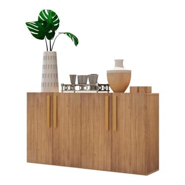 Imagem de Aparador Buffet 4 Portas Suspenso Viena Rustic/natural