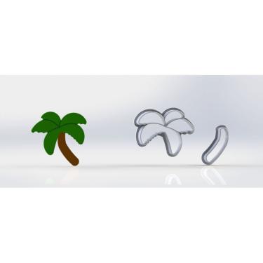 Imagem de Cortador Moana Coqueiro Tamanho 5Cm