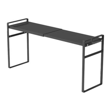 Imagem de ChuYiElegance Expositor de Maquiagem, Organizador de Prateleira de Maquiagem, Moderno, Suporte para Cosméticos, Armazenamento de Banheiro para Cozinha, Penteadeira, Preto