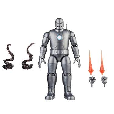 Imagem de Hasbro Boneco colecionável do 60º aniversário do 60º aniversário do Homem de Ferro (modelo 01) da série Legends da Marvel