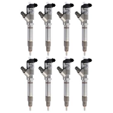 Imagem de IMELBUFF 0445120027 0986435504 97303657 Injetor de combustível diesel pacote com 8 para GM Chevy 6.6L Duramax LLY Engine Chevy Silverado 2500 3500 GM Sierra 2500 3500 Picape de caminhão de trabalho