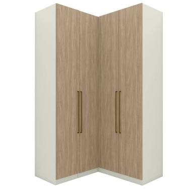 Imagem de Guarda Roupa Modulado 3 Pecas 241x120 Cm Seletto Areia Jequitiba Henn Areia Jequitiba