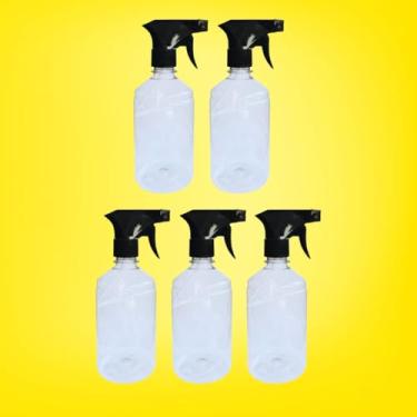 Imagem de Frascos Borrifador Transparente Spray Pulverizador com Válvula Multiuso 500ml | (5 Unidades) | 5 PONTOS@