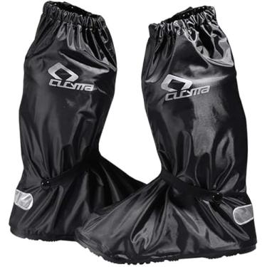 Imagem de Capas Impermeáveis Para Botas De Moto Sola Antiderrapante Capas De Sapato Botas De Chuva Reutilizáveis Galochas De Proteção Para Andar De Moto Viajar Ciclismo Acampamento Pesca, M