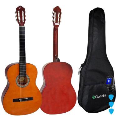 Imagem de Kit Violão Acústico Estudante Aço S14 N Natural Giannini