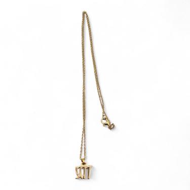 Imagem de Colar Virgem Signos do Zodíaco Pingente Dourado 30 cm