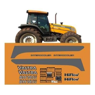 Imagem de Kit Adesivo Compatível Trator Valtra Bh185I Intercooler - Spts