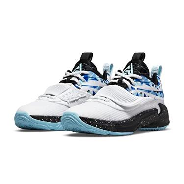 Imagem de Nike Kid's Freak 3 GS Tênis de basquete, branco/preto/copa, 7 crianças grandes, Branco, 7 Big Kid