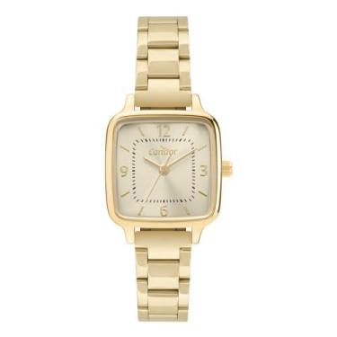 Imagem de Relógio Condor Feminino Ref: Co2035Nss/4X Retangular Dourado