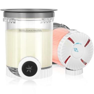 Imagem de Pacote com 2 frascos e tampas de creme Swirl para Ninja NC700 NC701 Series, recipientes de 473 ml compatíveis com Ninja Creami Swirl NC700 Series Ice Cream & Soft Serve Makers, livre de BPA e lavável