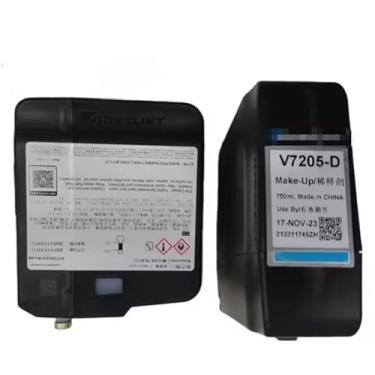 Imagem de CIJPARTS VJ Ink V4264-D MEK Cartucho de tinta preta 750ml cij Tinta de impressão a jato de tinta para impressora 1280 1580 1880 original