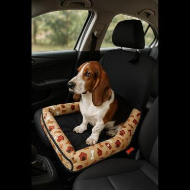 Imagem de Capa | Assento Pet Estampado 100x50 | Carro Cadeira Protetor