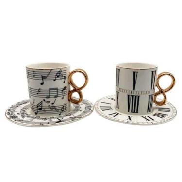 Imagem de Jg.4 Xícaras de Chá c/Pires Accord New Bone China 180ml - L'Hermitage