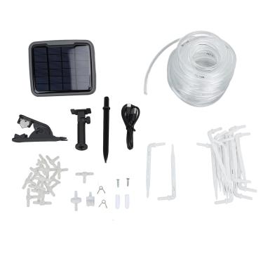 Imagem de Yosoo Kit Automático de Irrigação por Gotejamento Solar, de Rega Automática Com Timer, Adequado para Plantas Em Vasos, Estufas, Hortas, Gramados e Canteiro de Flores, (Sem wifi)