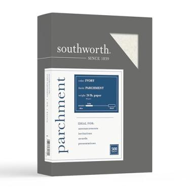 Imagem de Southworth Papel pergaminho especial, peso de cola de 10,8 kg, 21,5 x 28,9 cm, marfim, 500/resma