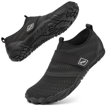 Imagem de Sapatos aquáticos femininos e masculinos adultos para caminhadas, natação, praia, rio, piscina, trilhas, meias aquáticas, protetoras, conforto, bico largo, largura, escalada, férias ao ar livre, 2025