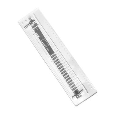 Imagem de Baoblaze Régua de corte de couro plana Thrower com régua cônica ajustável, compacta, fácil de usar, acessórios para arremessadores ao ar livre, multifuncionais