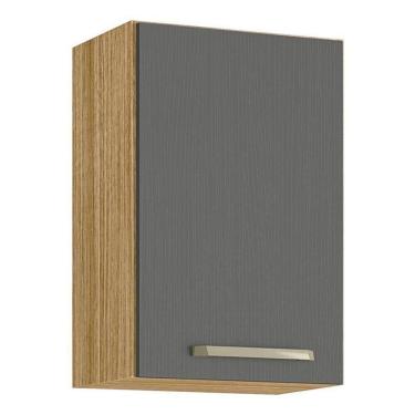 Imagem de Armário Aéreo Ametista 1 Porta 40 Cm Freijó Gris - Kits Paraná
