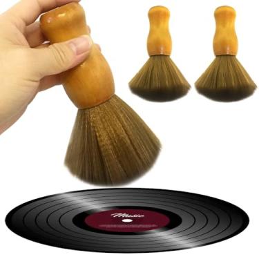 Imagem de Escova de limpeza de discos de vinil, kit de limpeza para toca-discos de álbuns, limpador de discos LP macio, acessórios para toca-discos