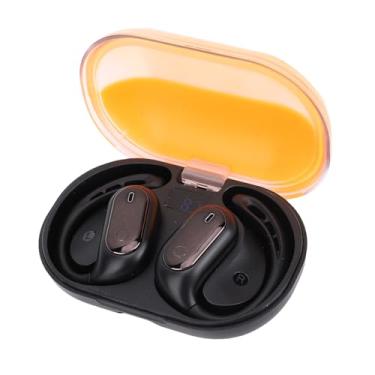 Imagem de Diyeeni Fones de Ouvido Sem Fio, Fones de Ouvido Esportivos Bluetooth 5.4 Com Ganchos de Orelha, Fones de Ouvido Abertos de Estéreo HiFi Com Efeito de Brilho Noturno Encantador, Desgaste (Laranja)