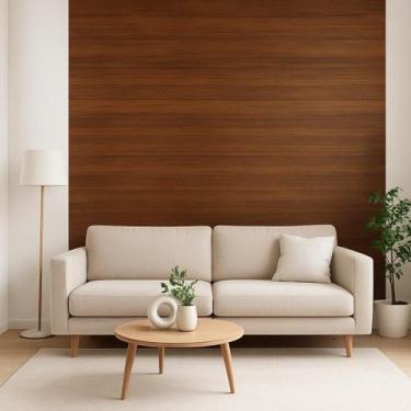 Imagem de Papel de Parede Adesivo Madeira Nogueira 1,2 x 3 Metros com PVC Autoco